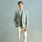 Men's Zero Calorie Slim fit Textured Blazer